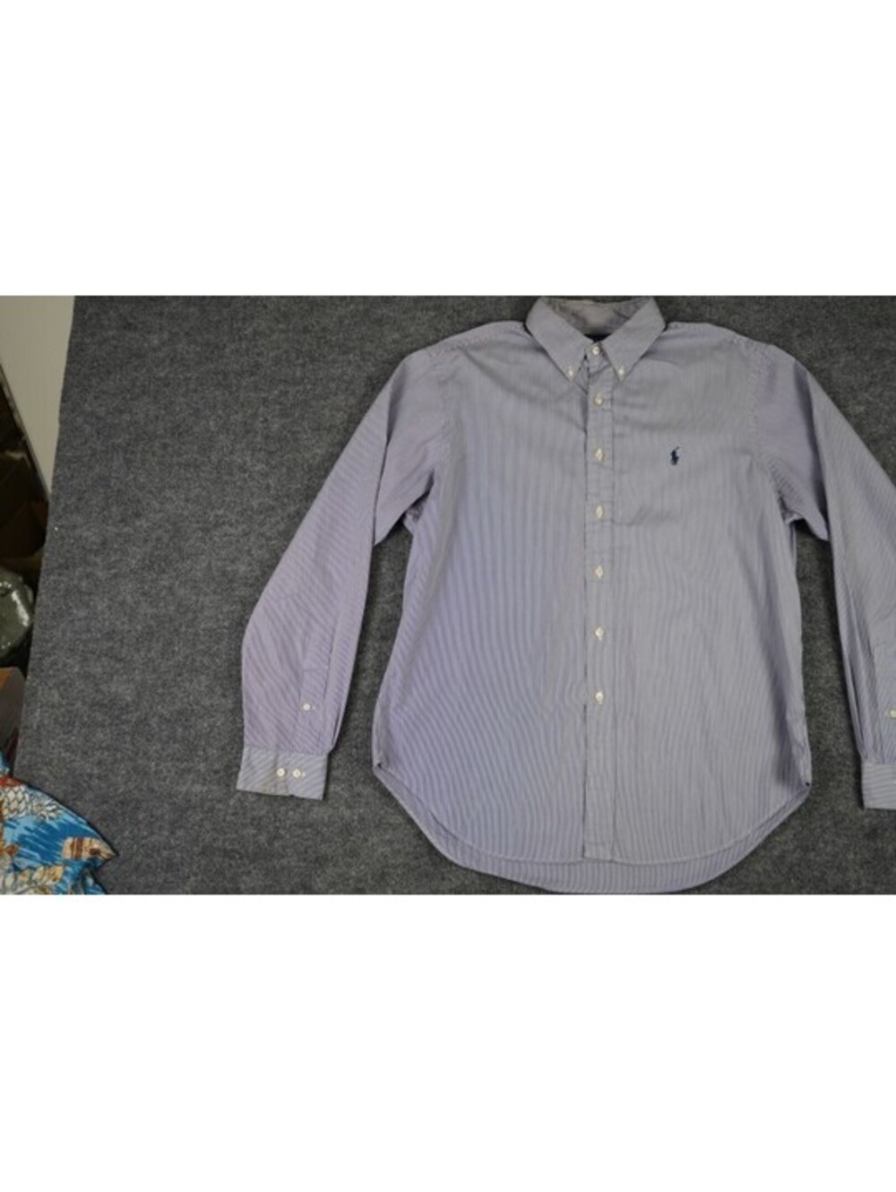 Ralph Lauren Classic Fit Purple Stripe Button-Down Shirt